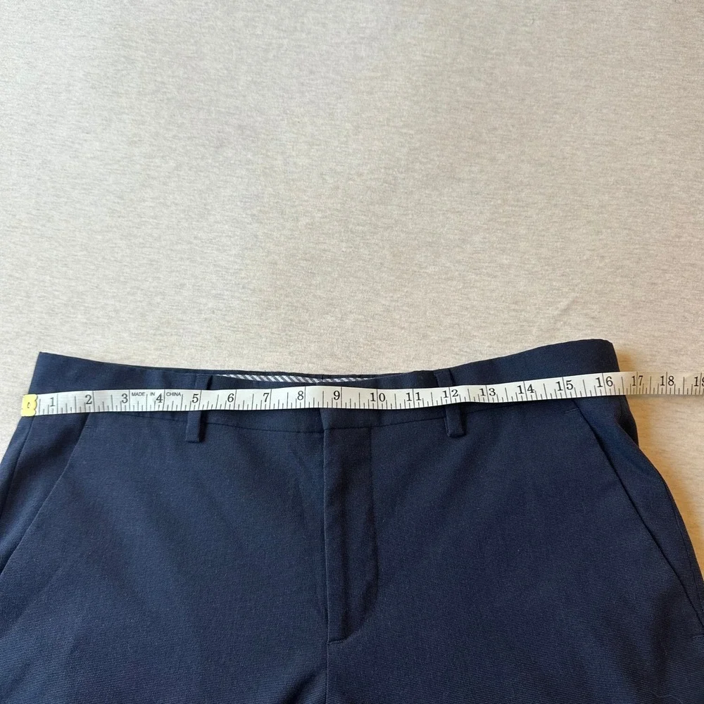 Express‎ Slim Fit Dress Pants Mens 31x30 Navy Blue Stretch Trousers RN 55285